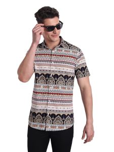Majestic Man Printed Cotton Shirt